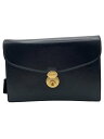 【中古】SOMES SADDLE◆セカンドバッグ/レザー/BLK//【バッグ】