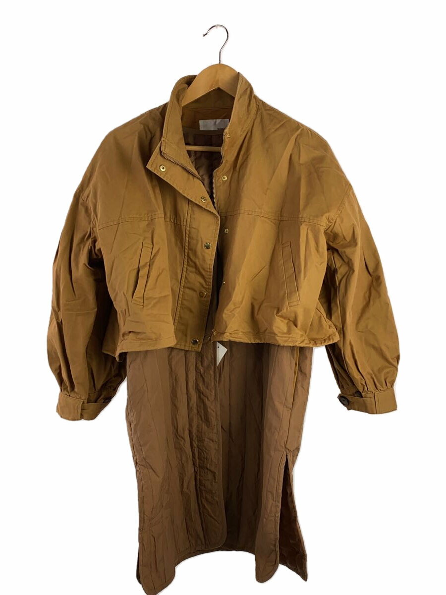 【中古】Nomine◆コート/--/--/BRW/無地【レディースウェア】