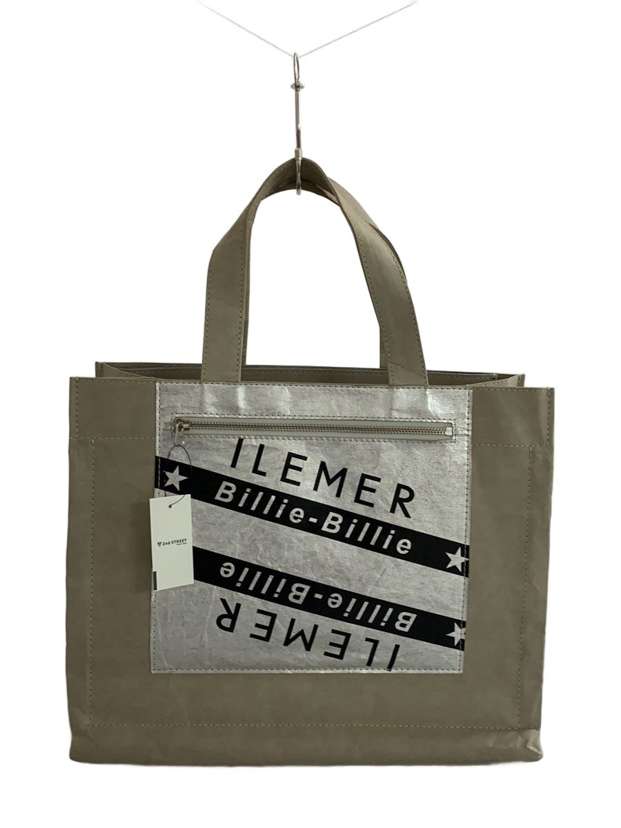 【中古】ILEMER◆トートバッグ/PVC/BEG【バッグ】