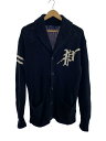 【中古】POLO RALPH LAUREN◆カーディガン(厚手)/M/コットン/BLK//【メンズウェア】
