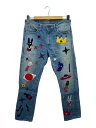 【中古】glamb◆忌野清志郎/ワッペン_刺繍デニム/2/デニム/IDG【メンズウェア】