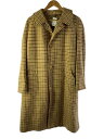 【中古】Aquascutum◆ステンカラーコート/42/ウール/BRW/千鳥格子【メンズウェア】(4)