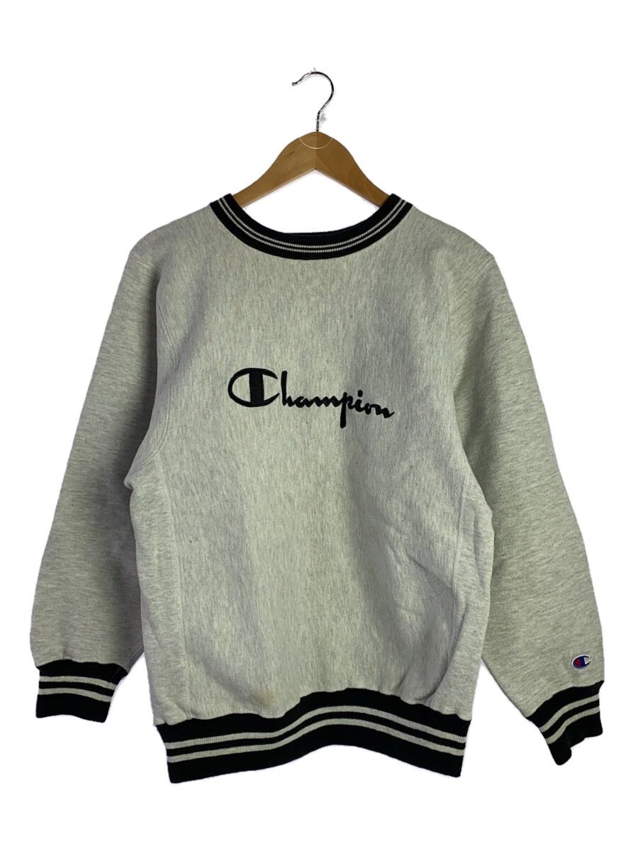 【中古】Champion◆スウェット/M/コットン/GRY【メンズウェア】