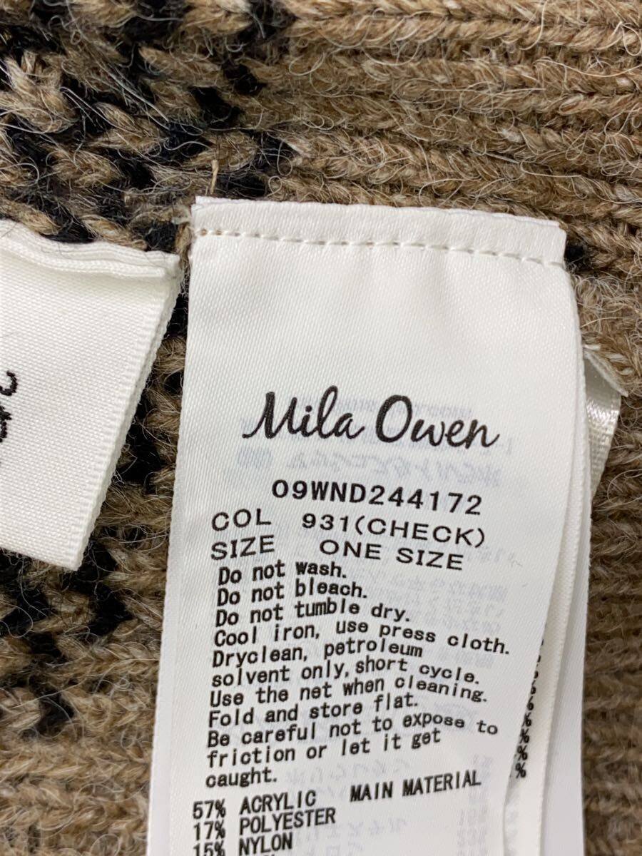 【中古】Mila Owen◆カーディガン(厚手)/one/アクリル/BRW/チェック/09WND244172【レディースウェア】 jumblestore-37746468 2nd STREET 楽天市場店 サンプル画像3