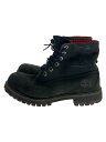 【中古】Timberland◆44516/ROLL TOP WOOLRICH/ロールトップウールリッチ/US8.5/BLK【シューズ】