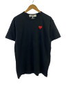 【中古】PLAY COMME des GARCONS◆Tシャツ/XXL/コットン/BLK/AZ-T108【メンズウェア】
