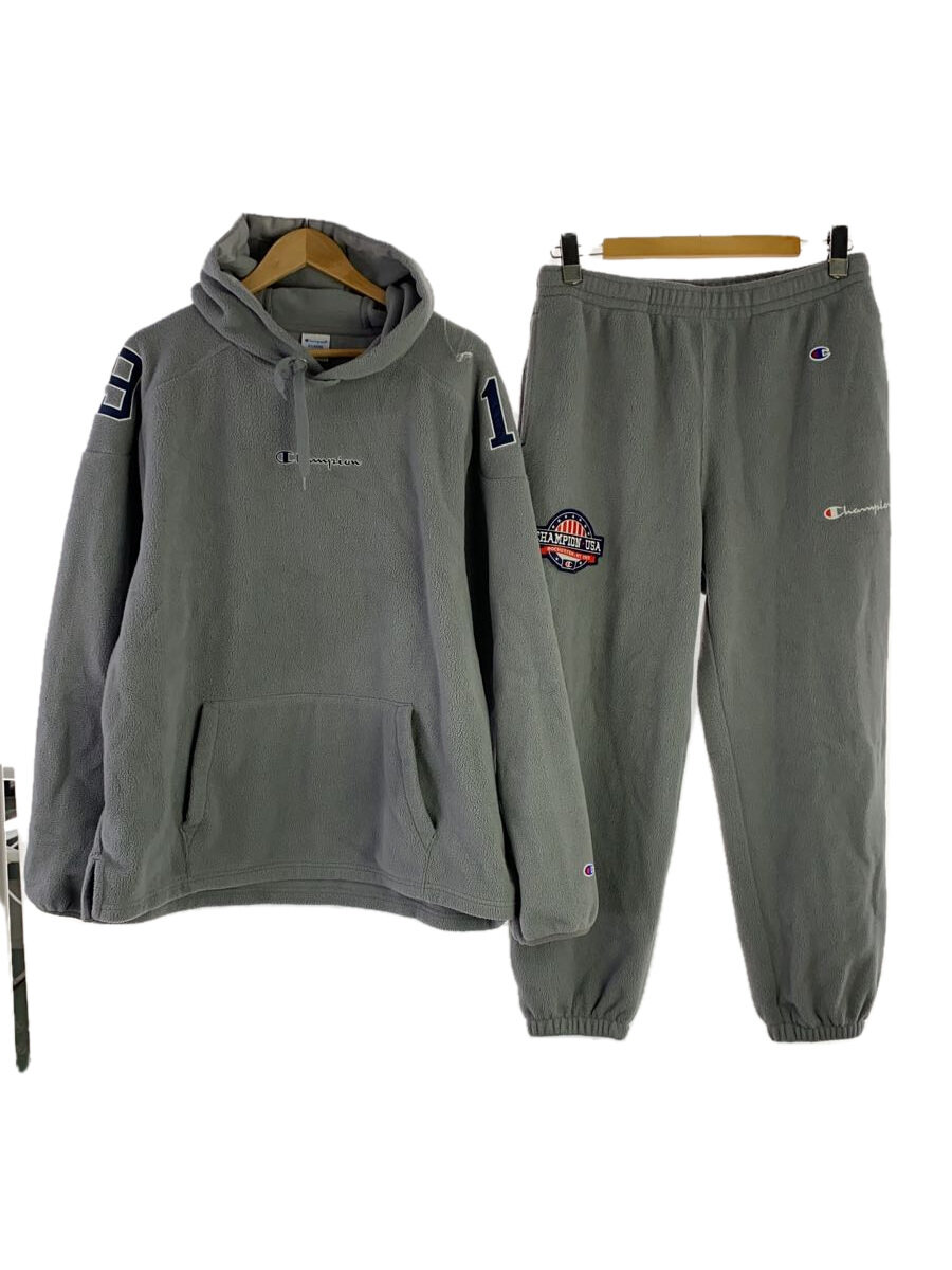 【中古】Champion◆セットアップ/--/ポリエステル/GRY/C3-W611/C3-W221【メンズウェア】