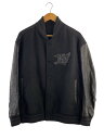 【中古】LOUIS VUITTON◆スタジャン/--/ウール/BLK/rm222v ZCZ【メンズウェア】