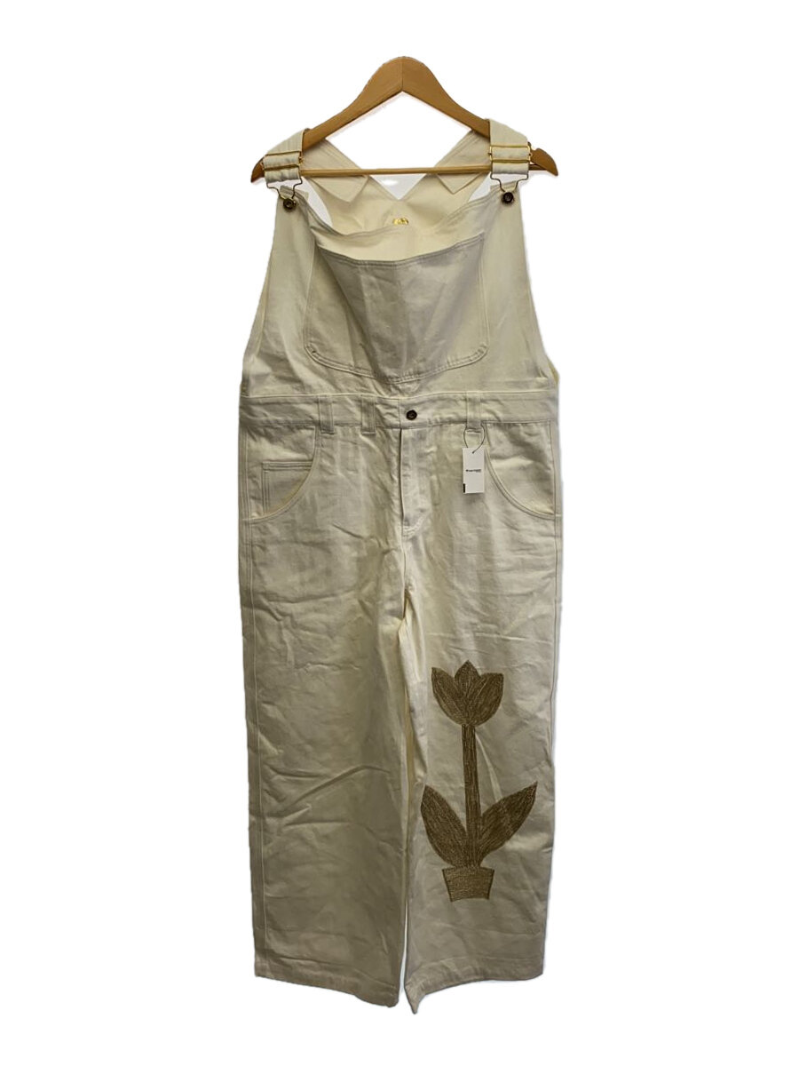 【中古】ISSEY MIYAKE◆オーバーオール/M/コットン/WHT/RG71040/ツモリチサト期/ISロゴ/80s//【メンズウェア】