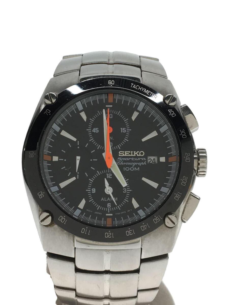 【中古】SEIKO◆インターナショナルクレクション/クロノグラフ/アナログ/ステンレス/SLV/SLV/7T62-0EB0【服飾雑貨他】