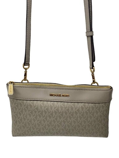 【中古】MICHAEL KORS◆ショルダーバッグ/PVC/GRY/総柄/DI-2210【バッグ】 【中古】MICHAEL KORS◆ショルダーバッグ/PVC/GRY/総柄/DI-2210【バッグ】