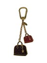 【中古】LOUIS VUITTON◆バッグチャーム・アイコニック_M65129/キーホルダー/ピンク/レディース【服飾雑貨他】