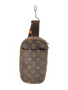 【中古】LOUIS VUITTON◆ポシェット・ガンジュ_モノグラム・キャンバス_BRW/PVC/BRW/総柄【バッグ】