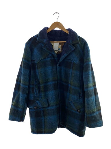 【中古】Pioneer Wear◆ジャケット/44/--/BLU/チェック【メンズウェア】 【中古】Pioneer Wear◆ジャケット/44/--/BLU/チェック【メンズウェア】