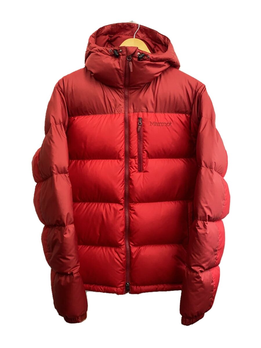 【中古】Marmot◆ダウンジャケット/S/ポリエステル/RED/M4D-F7306//【メンズウェア】