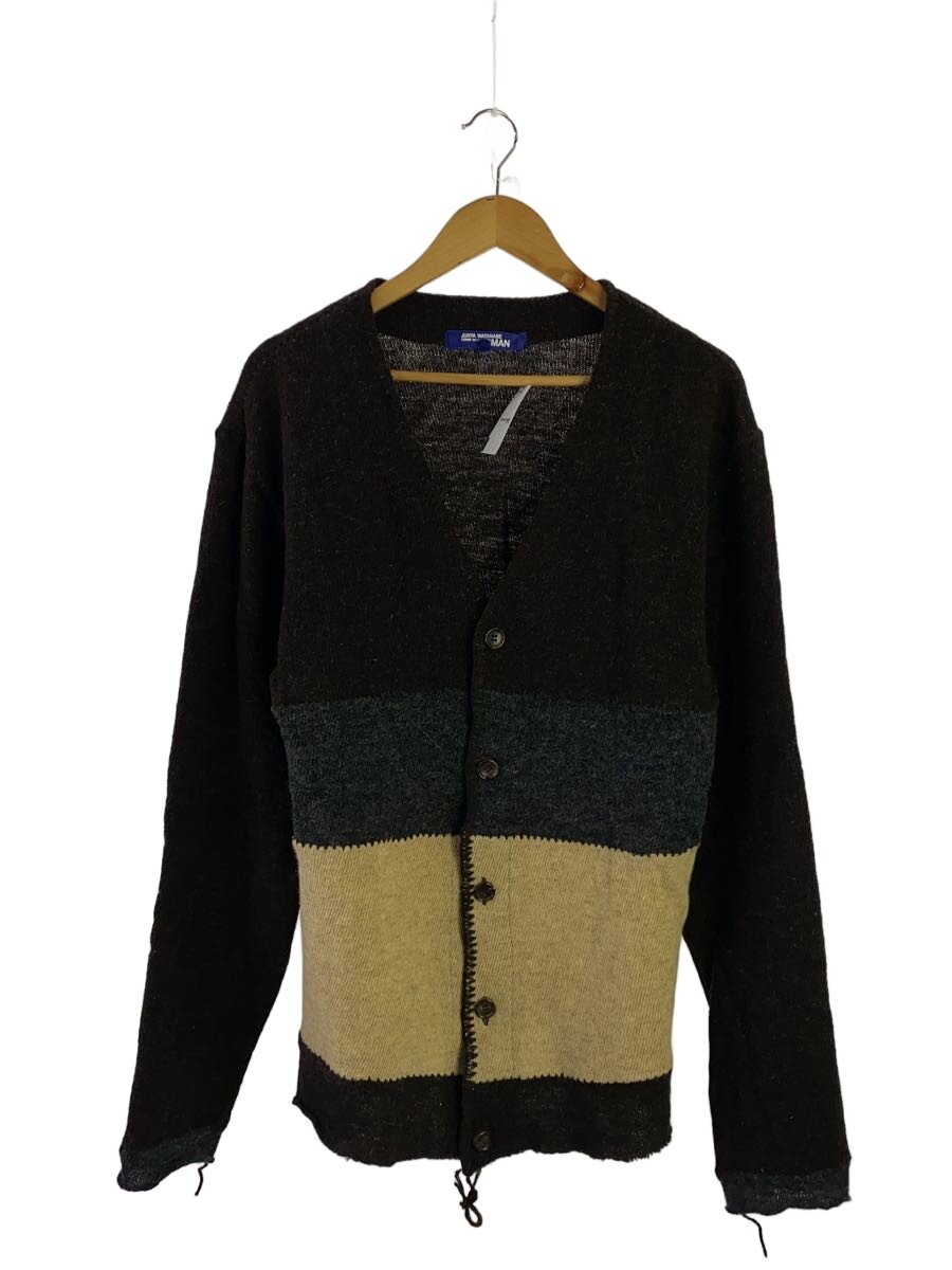 JUNYA WATANABE COMME des GARCONS MAN◆03AW/Patchwork Wool Knit Cardigan/M/BRW/WK-T021//