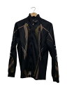 【中古】Gamakatsu◆フルジップトーナメントシャツ/スポーツウェアー/LL/BLK/GM-3569【スポーツ】