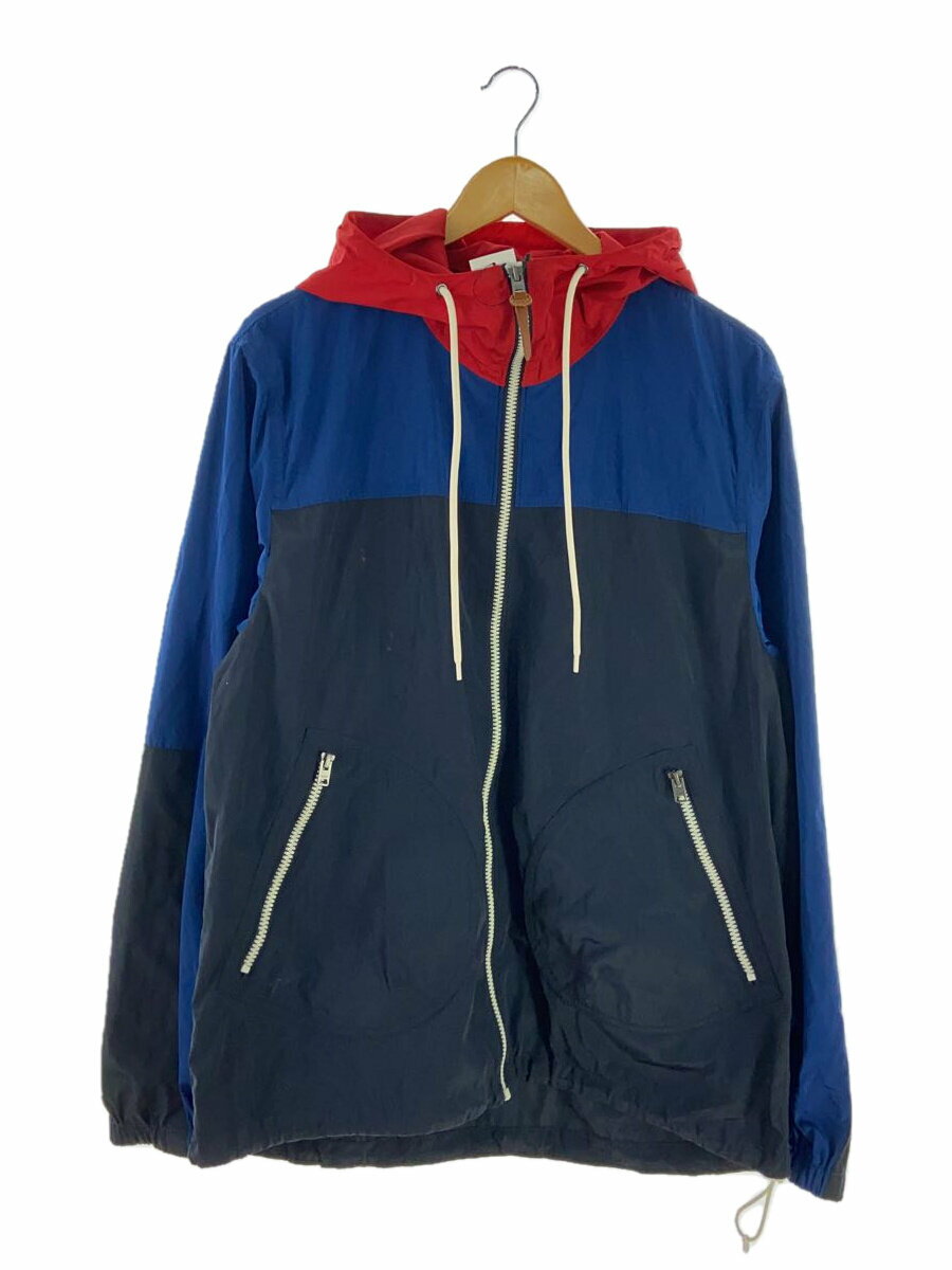 【中古】COACH◆ナイロンジャケット/L/ポリエステル/BLU//【メンズウェア】