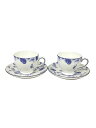 【中古】WEDGWOOD◆カップ&ソーサー/2客セット/WHT【キッチン用品】