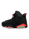 【中古】NIKE◆AIR JORDAN 6 RETRO/エアジョーダンレトロ/ブラック/384664-023/27cm/BLK//【シューズ】(4)