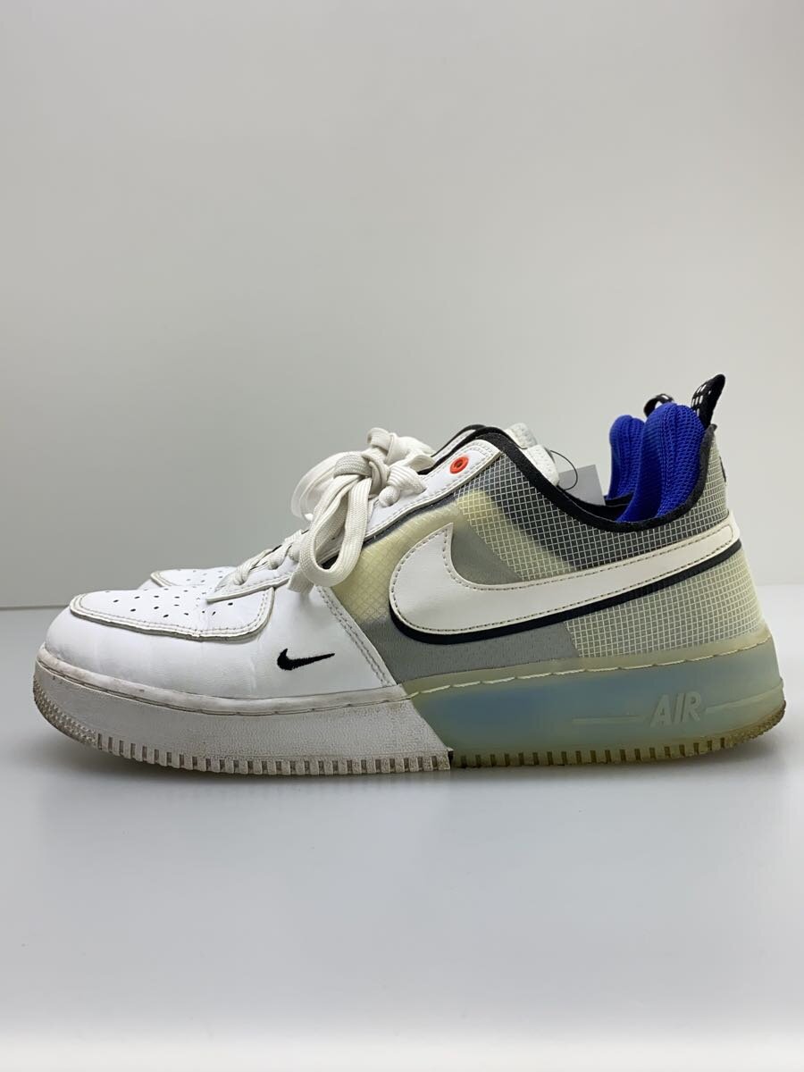 【中古】NIKE◆AIR FORCE 1 REACT_エア フォース 1 リアクト/27.5cm/WHT【シューズ】