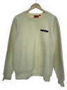 【中古】Supreme◆Connect crewneck Sweatshirt/スウェット/L/コットン/CRM【メンズウェア】
