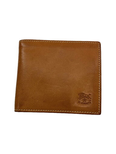 【中古】IL BISONTE◆2つ折り財布/レザー/CML/無地/メンズ【服飾雑貨他】 【中古】IL BISONTE◆2つ折り財布/レザー/CML/無地/メンズ【服飾雑貨他】