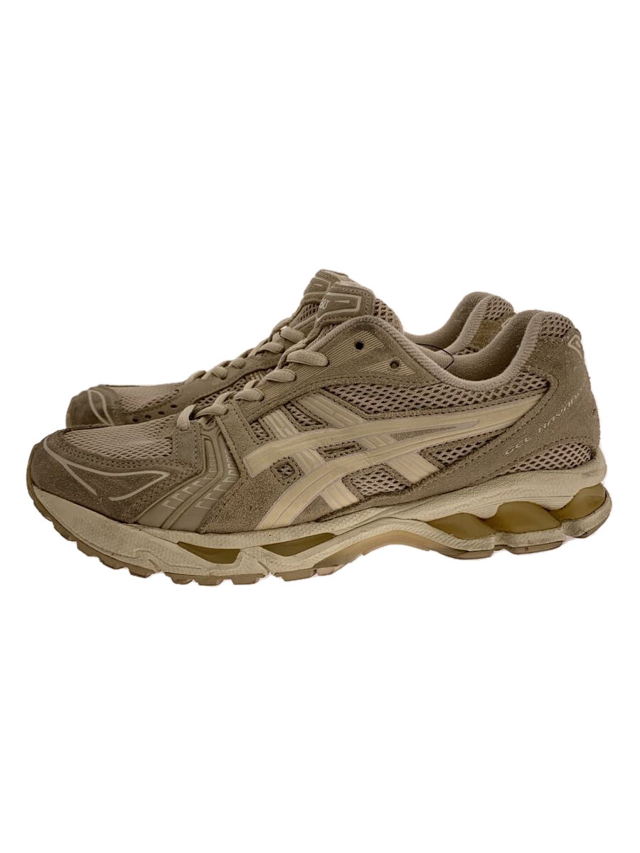 【中古】ASICS◆ローカットスニーカー/25.5cm/BEG/1201A161/GEL-KAYANO 14/状態考慮【シューズ】