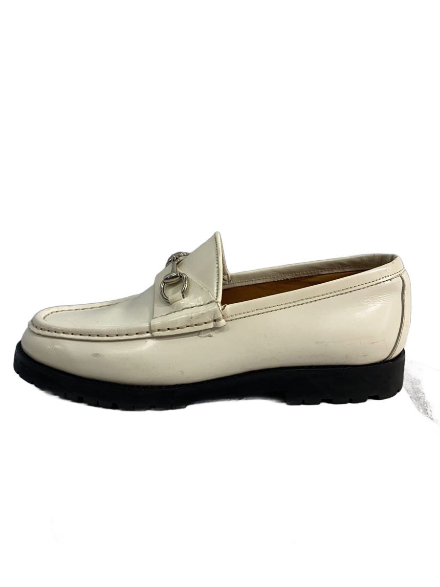 【中古】GUCCI◆ホースビットローファー/ドレスシューズ/35.5/IVO/6105【シューズ】