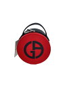 【中古】GIORGIO ARMANI◆ポーチ/ポリエステル/RED【バッグ】