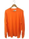 【中古】GILDAN◆長袖Tシャツ/XL/コットン/ORN/無地【メンズウェア】