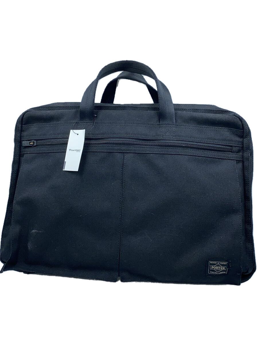 【中古】PORTER◆ブリーフケース/ナイロン/BLK/627-07307【バッグ】