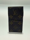 【中古】LOUIS VUITTON◆エテュイ・シガレット_モノグラム・キャンバス_BRW/--/メンズ【服飾雑貨他】