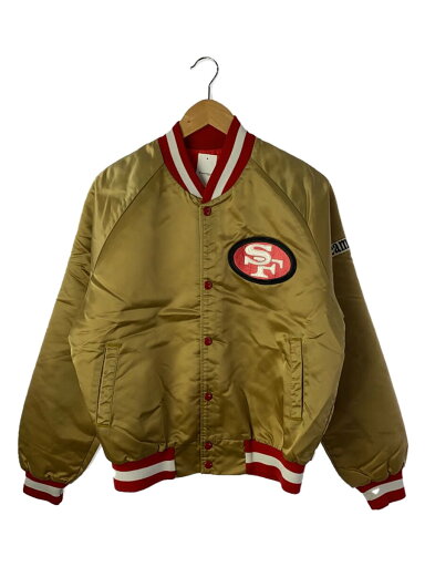 【中古】NFL◆スタジャン/--/ナイロン/GLD/無地【メンズウェア】 【中古】NFL◆スタジャン/--/ナイロン/GLD/無地【メンズウェア】