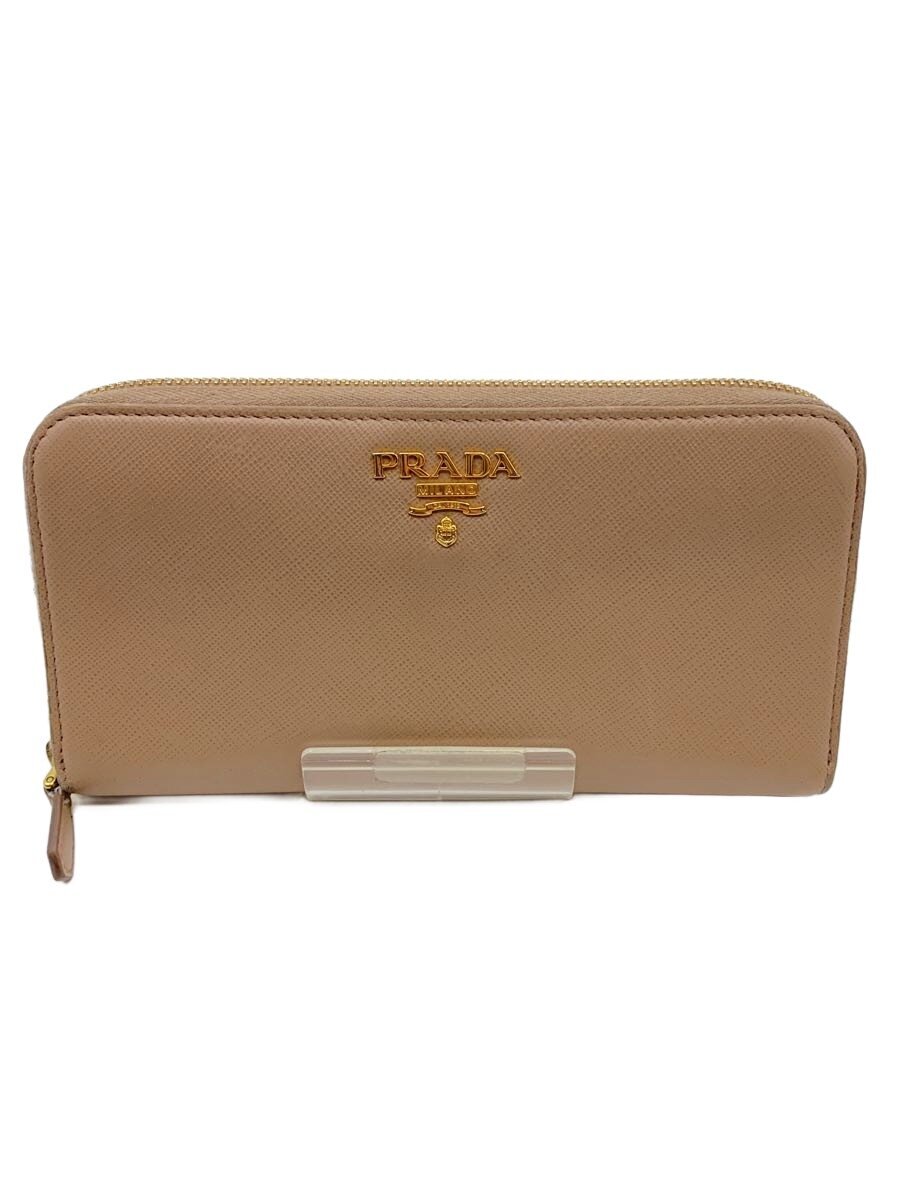 【中古】PRADA◆CIPRIA/ラウンドジップ/長財布/レザー/ピンク/レディース/1ML506【服飾雑貨他】