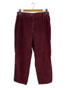 【中古】L.L.Bean◆ボトム/--/コーデュロイ/RED【メンズウェア】