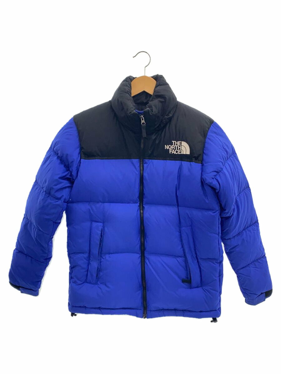 【中古】THE NORTH FACE◆NUPTSE JACKET_ヌプシジャケット/S/ナイロン/BLU【メンズウェア】