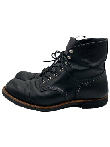 【中古】RED WING◆レースアップブーツ/27.5cm/BLK/レザー/8084【シューズ】 【中古】RED WING◆レースアップブーツ/27.5cm/BLK/レザー/8084【シューズ】
