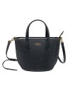 【中古】kate spade new york◆ケイトスペードニューヨーク/グリマー グリッター ミックスド マテリアル サッチェル/--/BLK/KE460【バッグ】