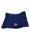 【中古】STONE ISLAND◆マフラー/--/BLK/無地/メンズ【服飾雑貨他】