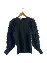 【中古】OHGA◆リボンボリュームスリーブトップス/FREE/ポリエステル/BLK/無地/OHGA-1047【レディースウェア】(4)