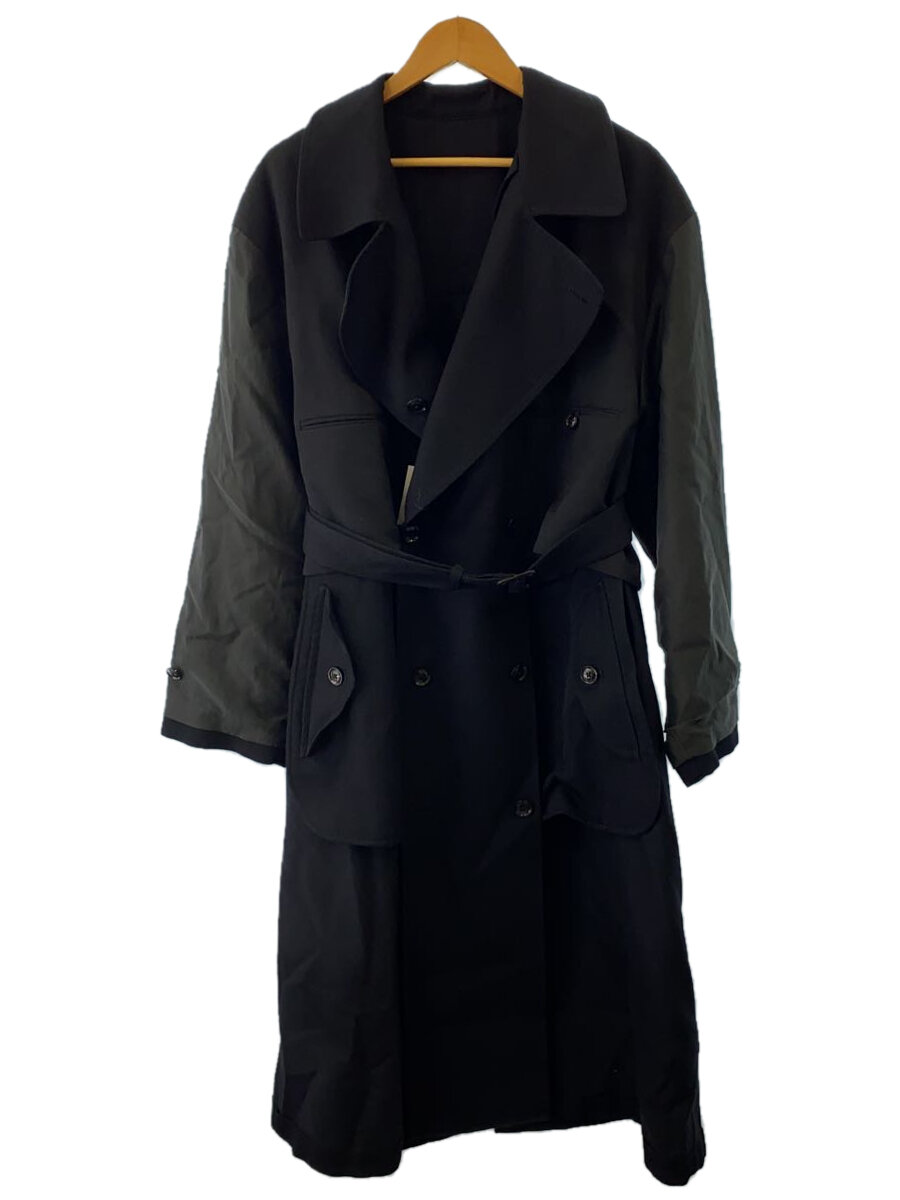 【中古】YOKE◆コート/3/ウール/BLK/無地/Yk21SS0181C【メンズウェア】