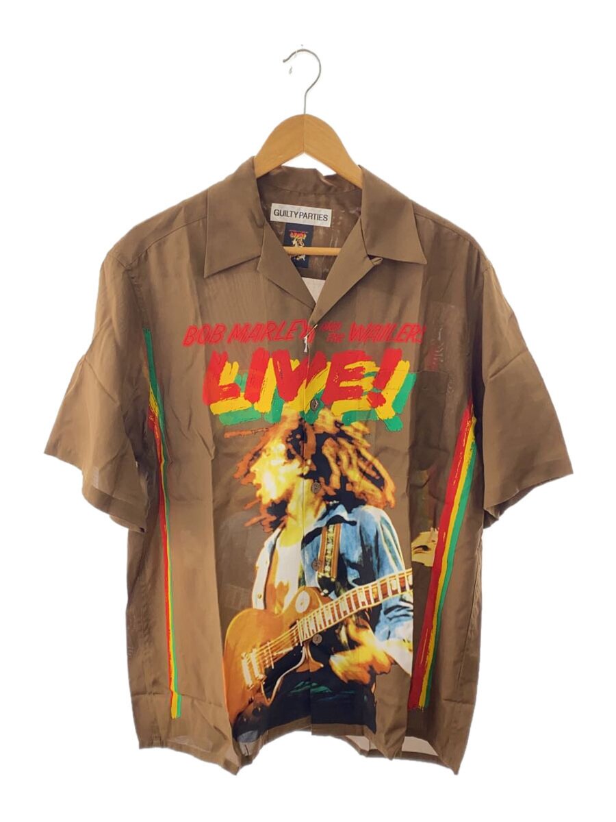 The Guilty Parties◆BOB MARLEY/HAWAIIAN SHIRT S/S/L/レーヨン/BRW/BOBMARLEY-WM-HI08