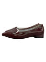 【中古】AMERI◆HEART MOTIF POINTED TOE PUMPS/フラットパンプス/M/BRD【シューズ】
