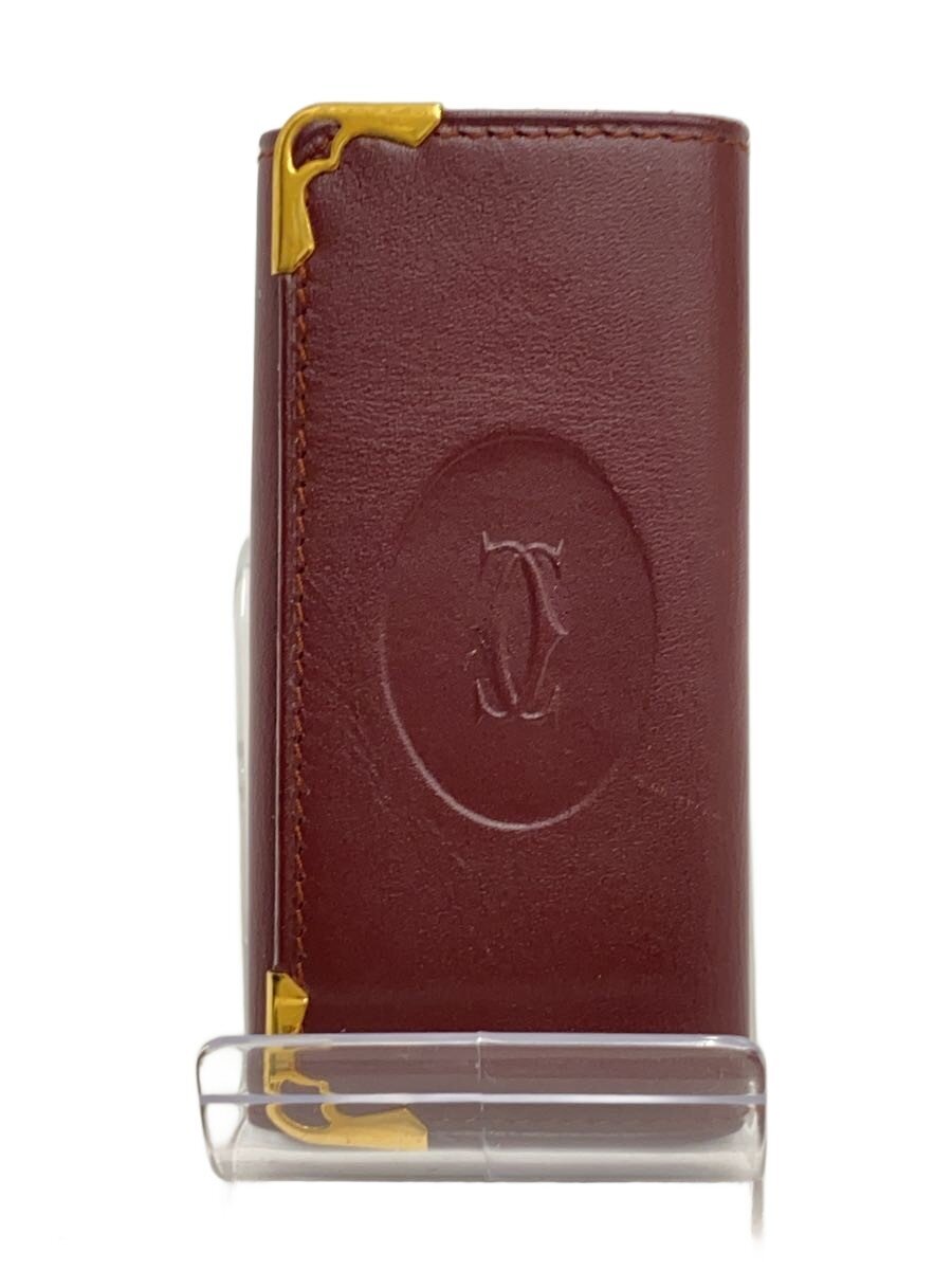 【中古】Cartier◆キーケース/レザー/BRD/無地/レディース【服飾雑貨他】