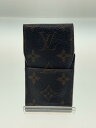 【中古】LOUIS VUITTON◆エテュイ・シガレット_モノグラム・キャンバス_BRW/--/BRW/メンズ【服飾雑貨他】