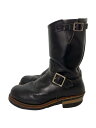 【中古】RED WING◆エンジニアブーツ/US7.5/BLK/レザー/d 49389【シューズ】