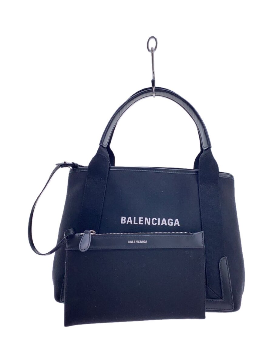 BALENCIAGA - 【中古】BALENCIAGA◆トートバッグ/キャンバス/BLK/339933・1000・S・002123【バッグ】