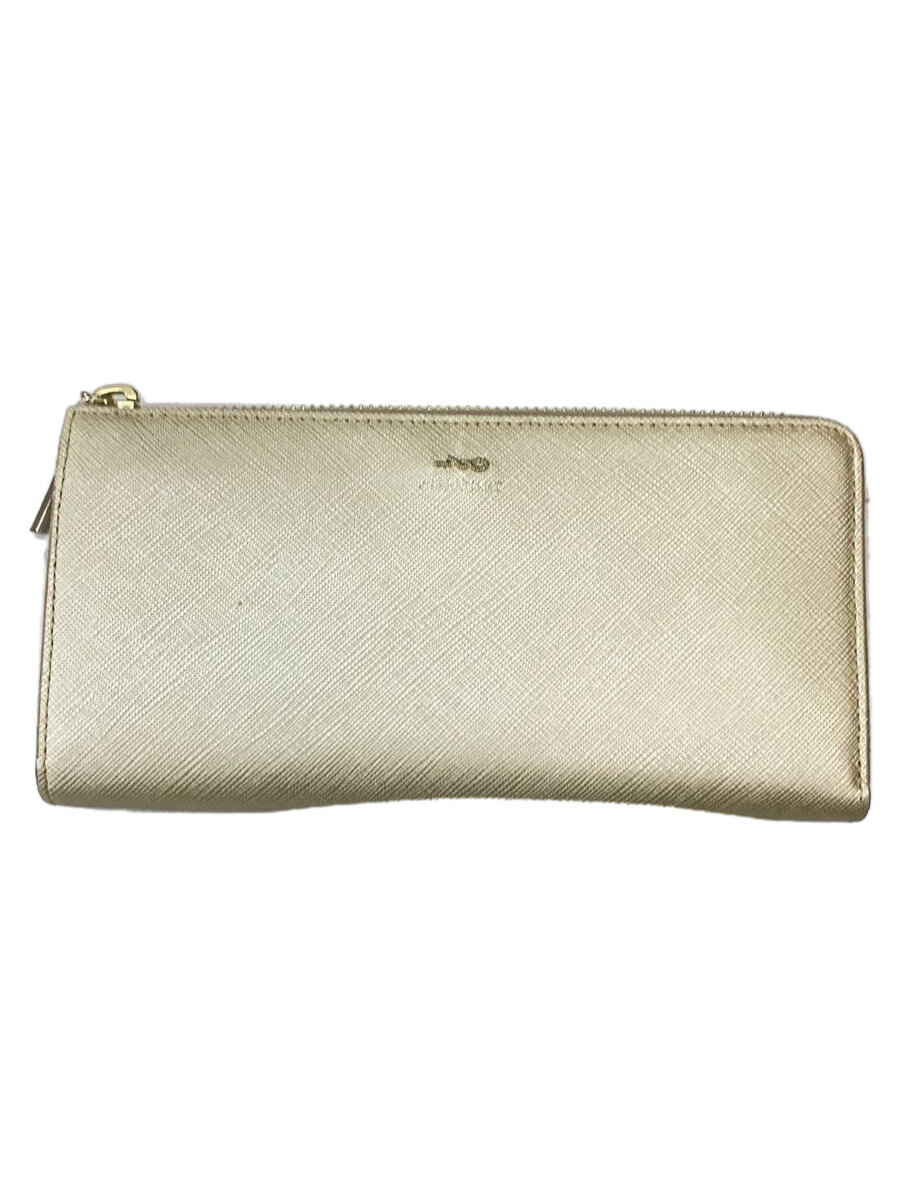 【中古】JILLSTUART◆長財布/PVC/IVO/無地/レディース【服飾雑貨他】
