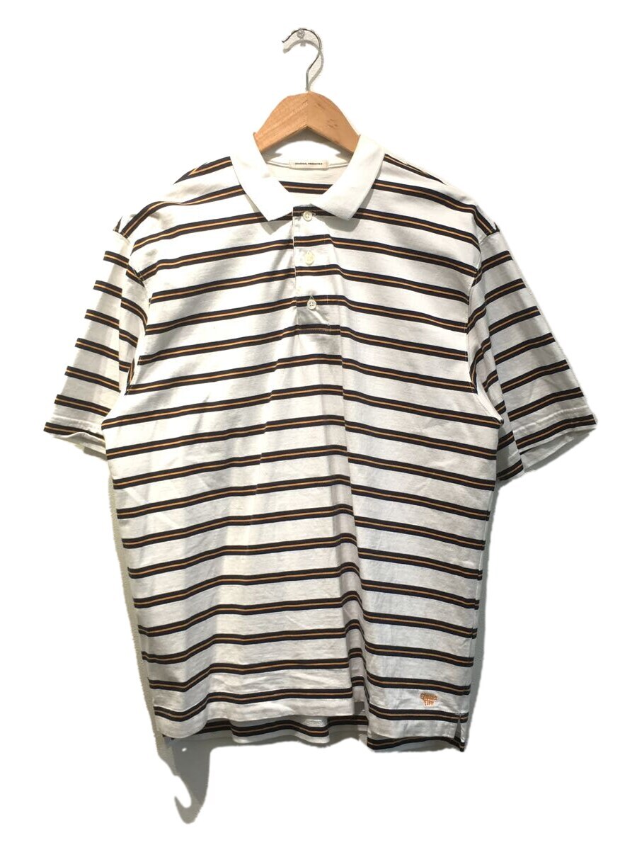 【中古】UNIVERSAL PRODUCTS◆GIMME FIVE MULTI BORDER S/S POLO SHIRT/ポロシャツ/2/223-60114【メンズウェア】